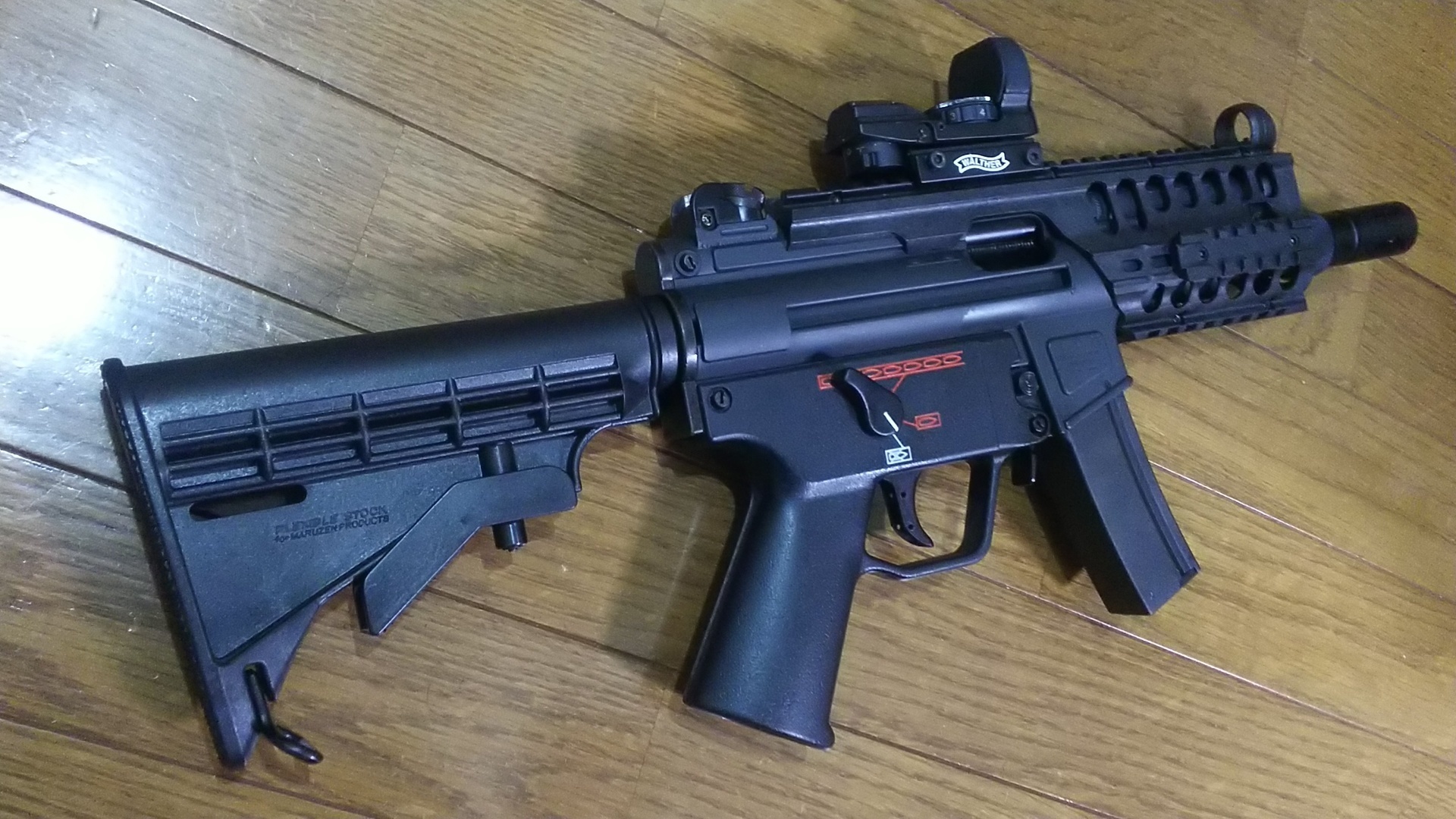 マルゼン MP5Kチャージャーのストックを交換カスタム: まる吉の