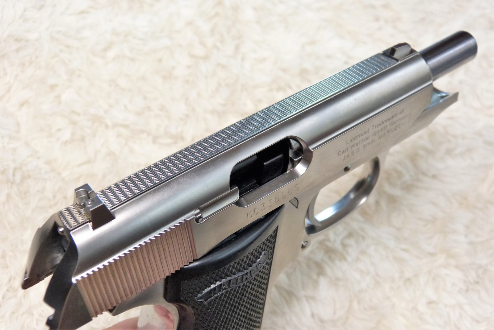 マルゼン ワルサーPPK/S ステンレス ブローバック ガスガンを