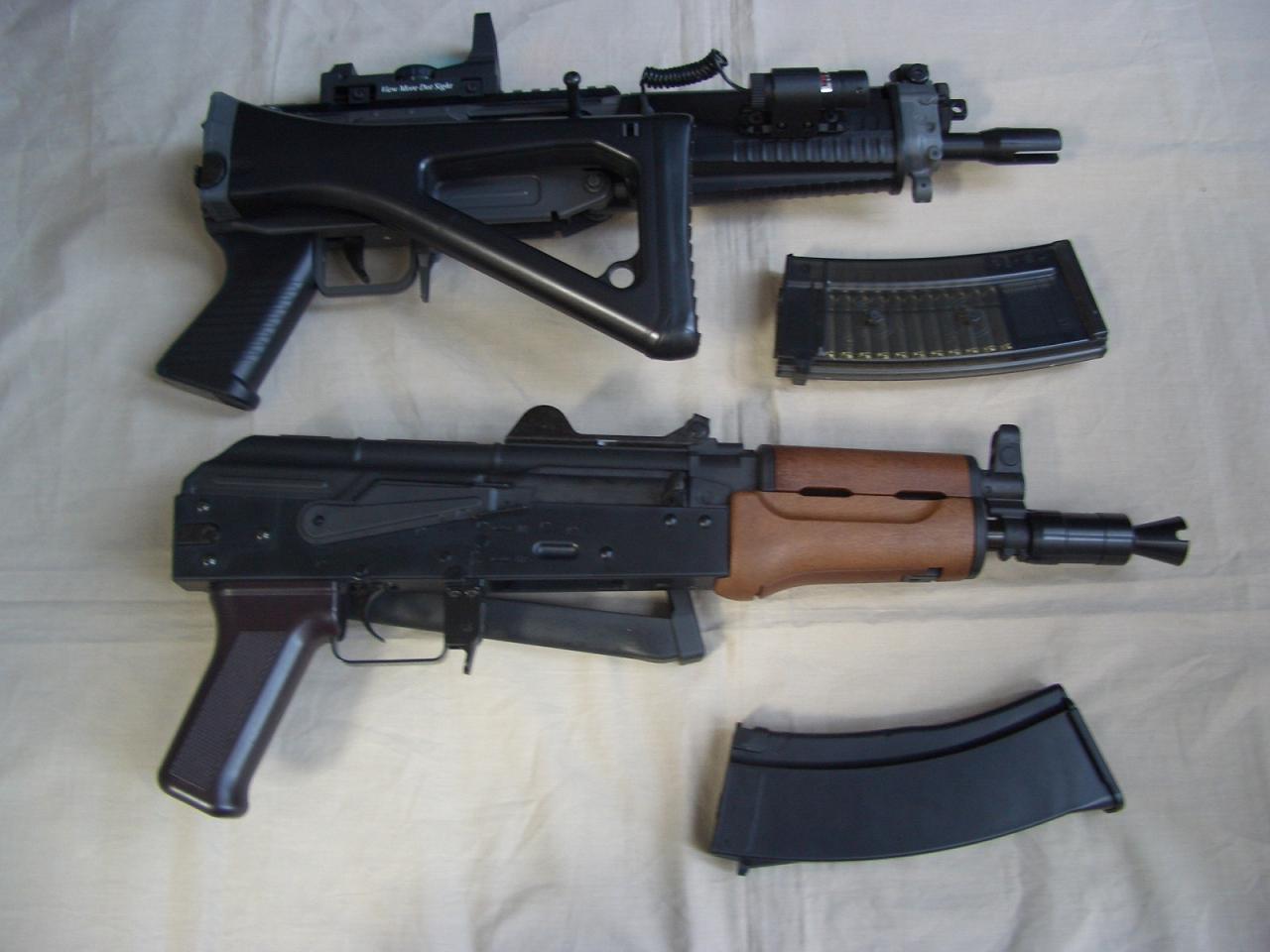 アカデミー AKS-74U エアコッキングのレビュー その2: まる吉の