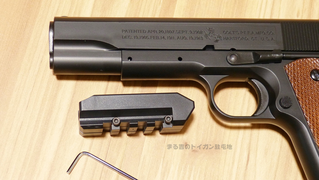 クラウンモデル スライドストップ ガバメント 1911A1 10禁エアコキの性能とデザインを徹底解説: まる吉のトイガン基地