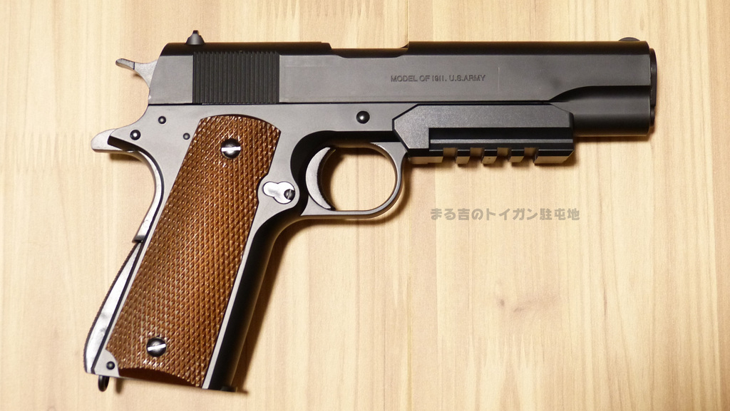 クラウンモデル スライドストップ ガバメント 1911A1 10禁エアコキの性能とデザインを徹底解説: まる吉のトイガン駐屯地